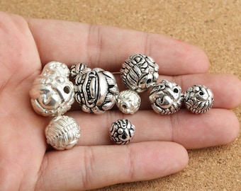Sterlingzilveren pixie-kralen, sterling geluk pixie-kralen, 925 zilveren pixie-kralen, Pi Xiu-kralen, kylin-kralen, leeuwkralen