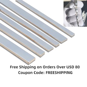 Sterling Silver Rectangle Wires, 925 Silver Flat Wires, Ring Blank, Cuff Blank, Bracelet Blank, Length 100mm, Width 2mm-12mm, Thick 1mm-2mm