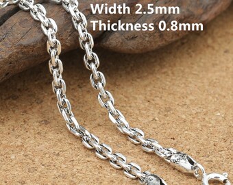 Details about  / Mens Women Square Rolo Chain Bracelet Necklace Stainless Steel Highly Polish 8mm