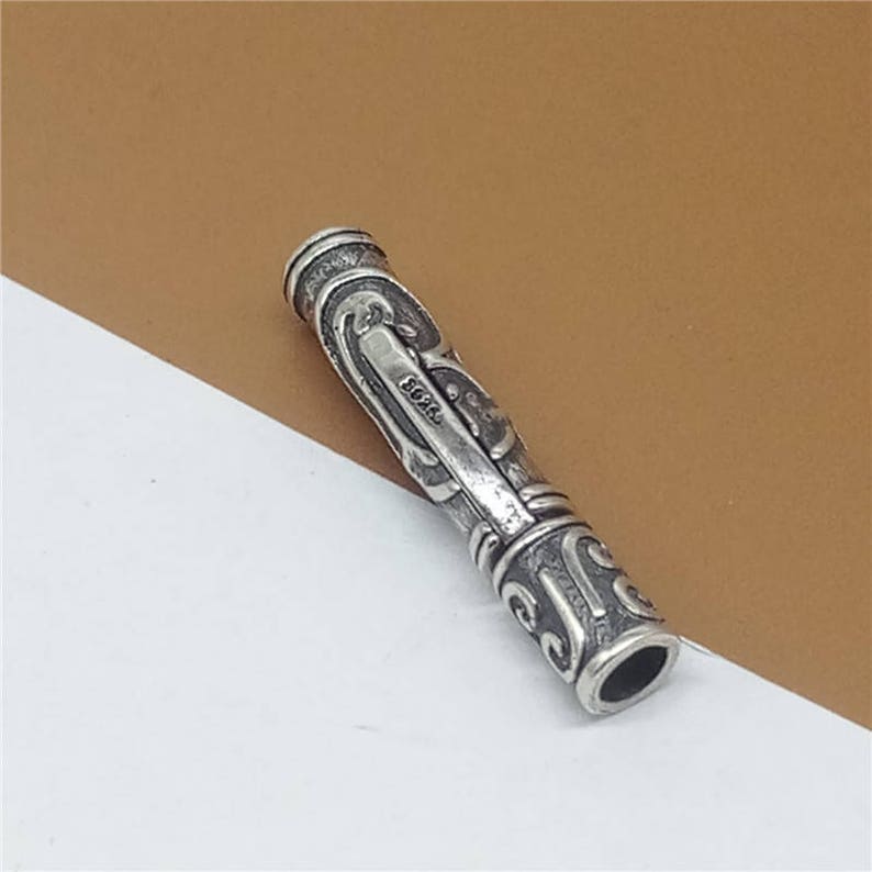 Sterling Silver Bayonet Clasp Glue-in Clasp Tube Clasp 925 Silver Bayonet Clasp Clasp for Leather Cord Snap Clasp