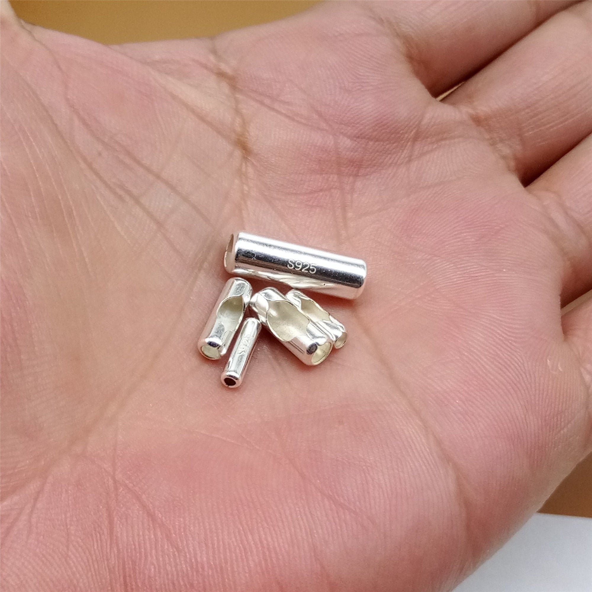 5 Sterling Silver Ball Chain Connector Ball Chain Clasp 925 Etsy