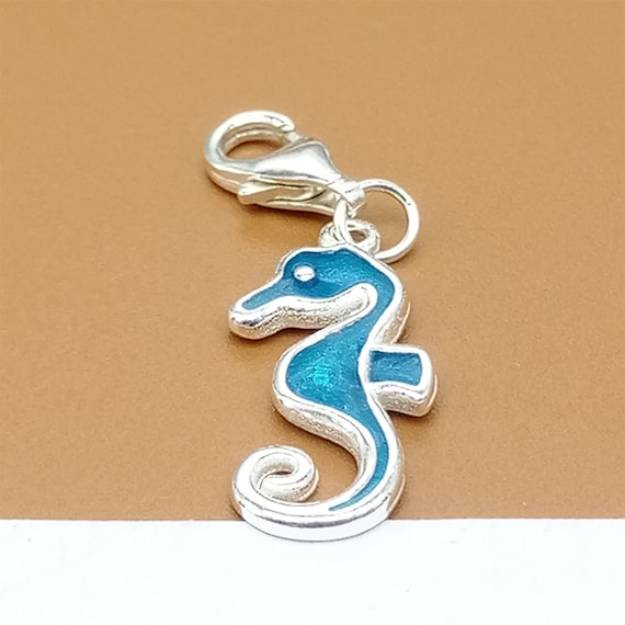 Clip-on Rose Gold Cat Charm Dangle Pendant - With Lobster Clasp For Charm Bracelets & Necklaces