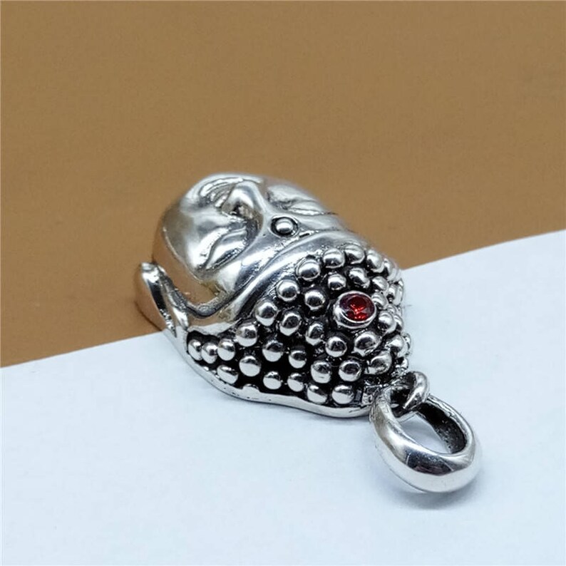925 Silver Buddha Buddhism Statue Figure Pendant 6.8 grams LA541 Sterling Silver Statue Pendant Sterling Silver Buddha Pendant