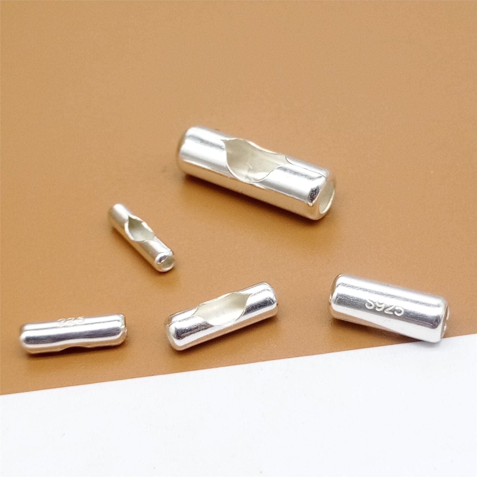 5 Sterling Silver Ball Chain Connector Ball Chain Clasp 925 Etsy