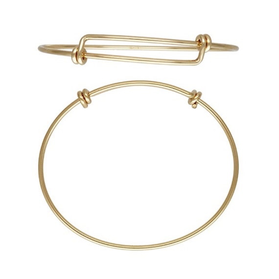 14k Gold-filled Smooth Wire Bangle Bracelet 14k Gold-filled Smooth Wire Bangle Bracelet