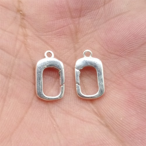 10 Sterling Silver Trigger Clasp Lobster Clasps 925 Silver Etsy