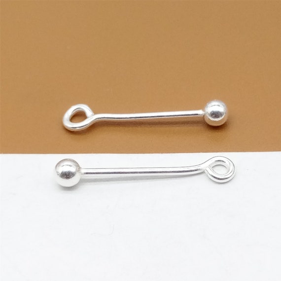 Eye Pin Bail Peg Pendants, 50Pcs 8x4mm Steel Mini Screw Eye Pin - Yahoo  Shopping