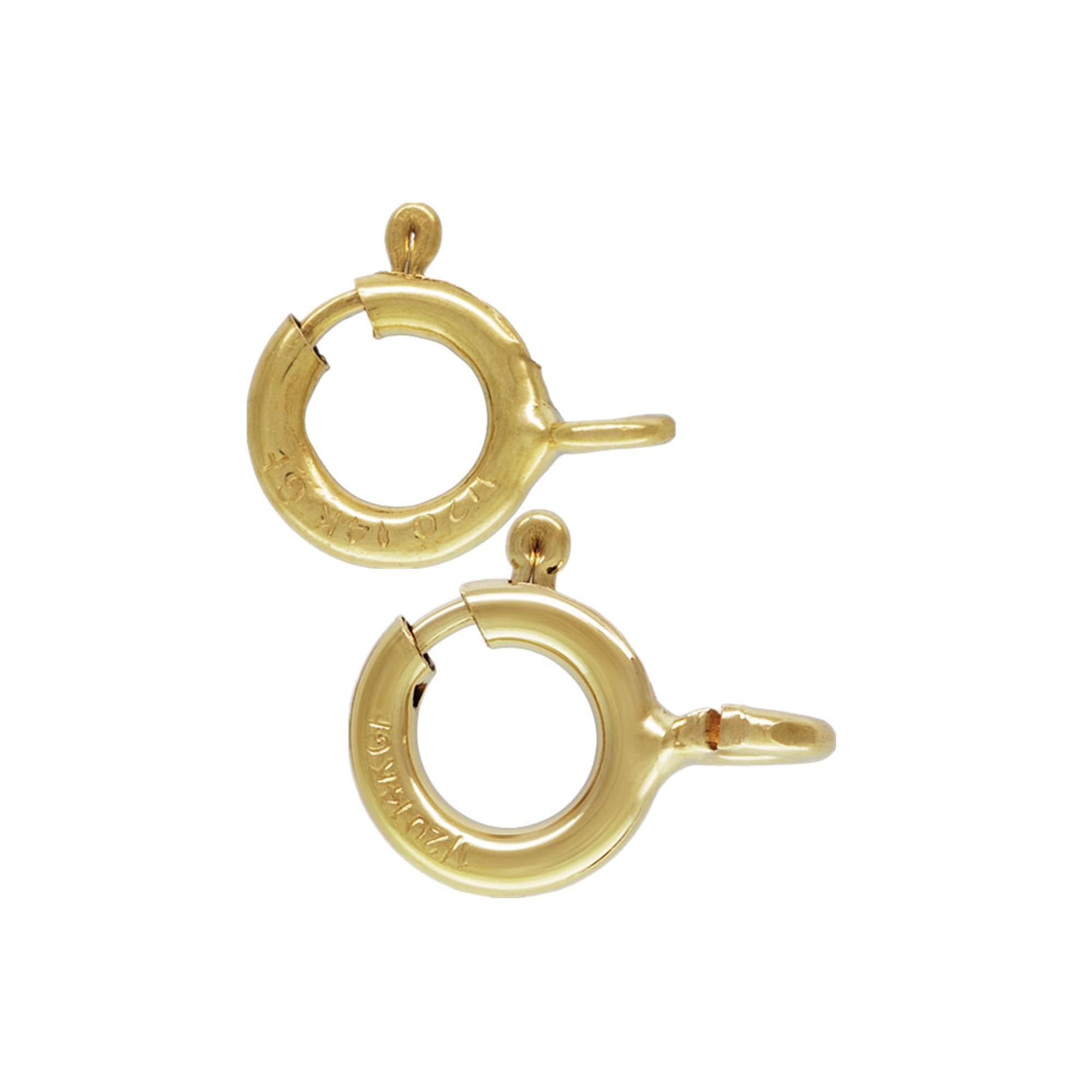 20 pcs Gold Filled 1/20 14K Spring Ring Clasp in 4 different sizes 20 pcs Gold Filled 1/20 14K Spring Ring Clasp in 4 different sizes