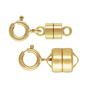 14K Gold Filled Magnetic Clasp, 14K Gold Filled Magnet Clasp, Convert Clasp, Bracelet Clasp, Necklace Clasp, Jewelry Findings 1/20 14K
