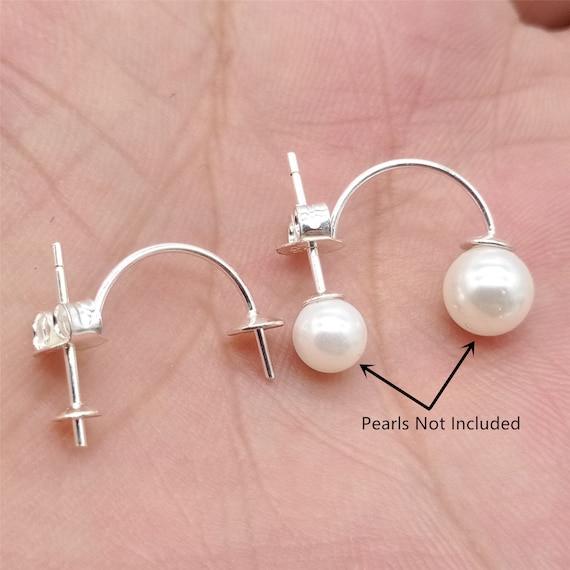 Orecchini Con Perla E Argento 925 - Orecchini Perla - Gioielli Perla - Foto 5