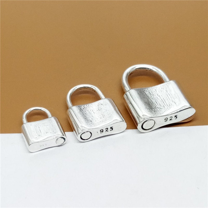 Sterling Silver Padlock Charms Padlock Clasp Lock Clasp 925 Etsy