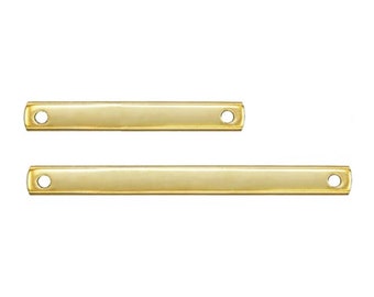 14K Gold Filled Bar Verbinder, Bar Rohling, Gold Filled Rechteck Verbinder, Blank Rechteck Bar Anhänger, Bar Anhänger, Schmuck Zubehör