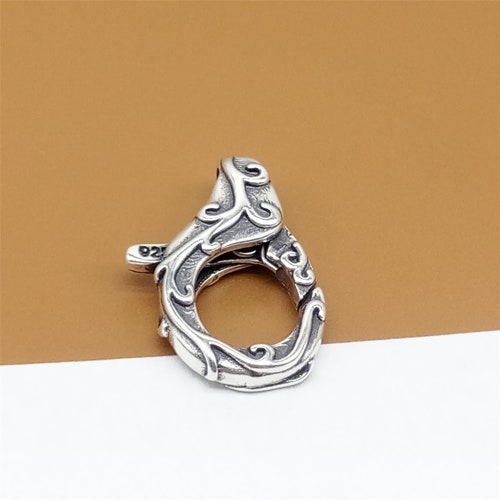 925 Sterling Silver Lobster Claw Clasp Hook Necklace Bracelet Chain Crafts , Silver, as described - 36