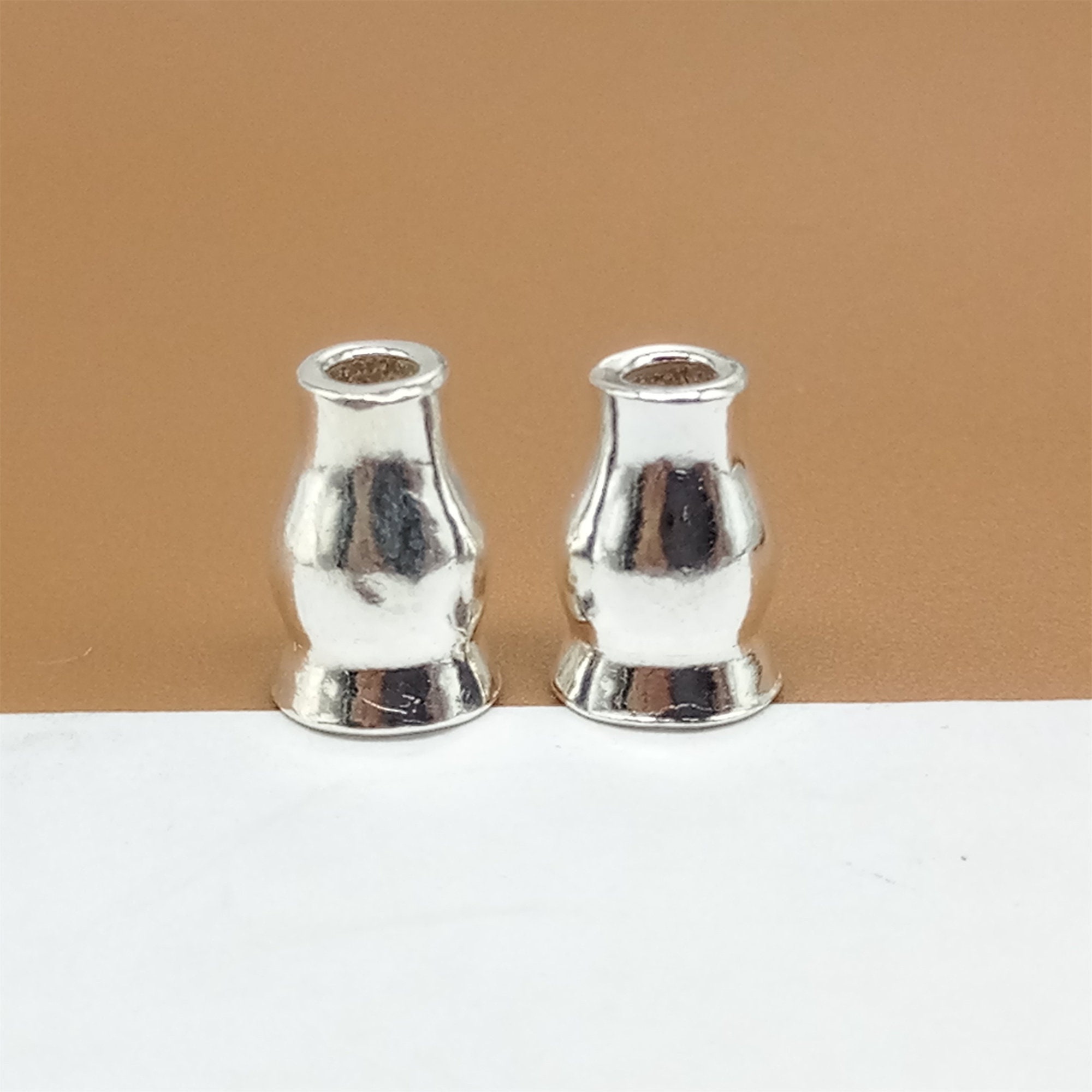 Sterling Silver Tassel Bead Cone, S925 Silver Beads Cap for