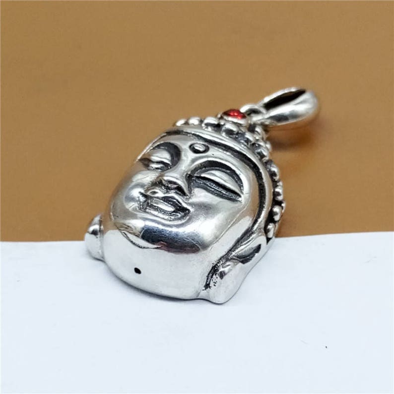 925 Silver Buddha Buddhism Statue Figure Pendant 6.8 grams LA541 Sterling Silver Statue Pendant Sterling Silver Buddha Pendant
