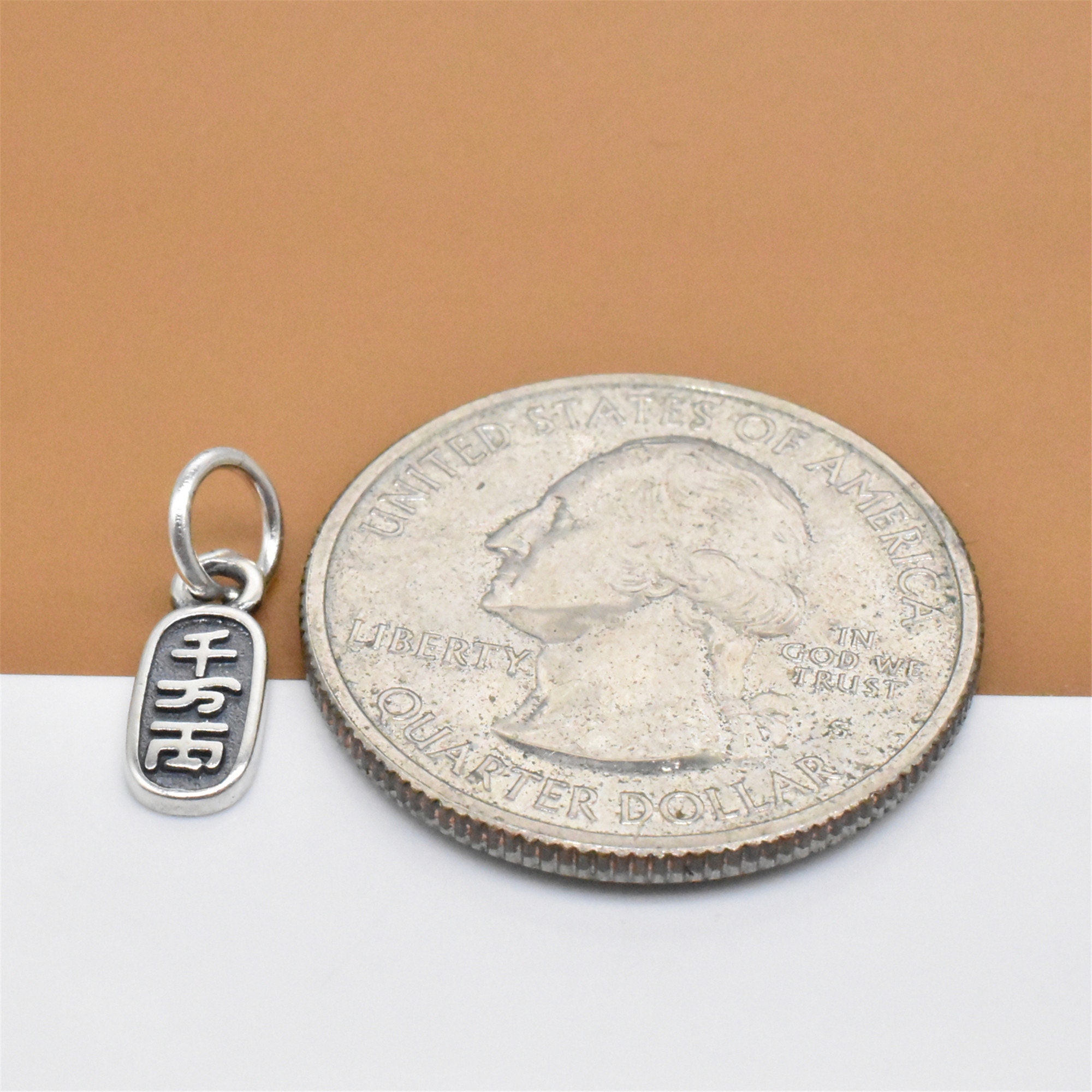 6 Sterling Silver Chinese Wealth Charms 925 Silver Wealthy Etsy