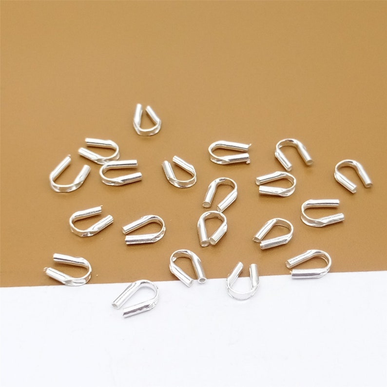 Kabelfänger i 15 sterlingsilver, trådskydd, kabelfänger, trådskydd, kabelfänger i 925 silver, trådskydd, smyckefynd bild 5