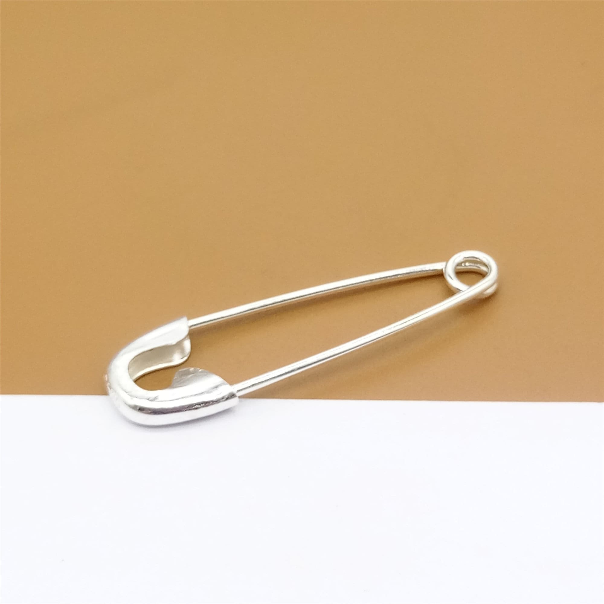 Sterling Silver Plain Brooch Pin Back 925 Silver Brooch Etsy