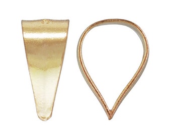 5pcs 14K Gold Filled Closed Bails, Gold Filled Small Closed Bails, Charm Bail, Pendant Bail, Gold Filled Jewelry Findings 1/20 14K