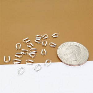 Kabelfänger i 15 sterlingsilver, trådskydd, kabelfänger, trådskydd, kabelfänger i 925 silver, trådskydd, smyckefynd bild 4