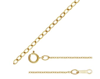 14K Gold Filled Round Cable Chain with Spring Ring Clasp, Gold Filled Cable Necklace Chain 1.6mm 16 18 20 Inches 1/20 14K