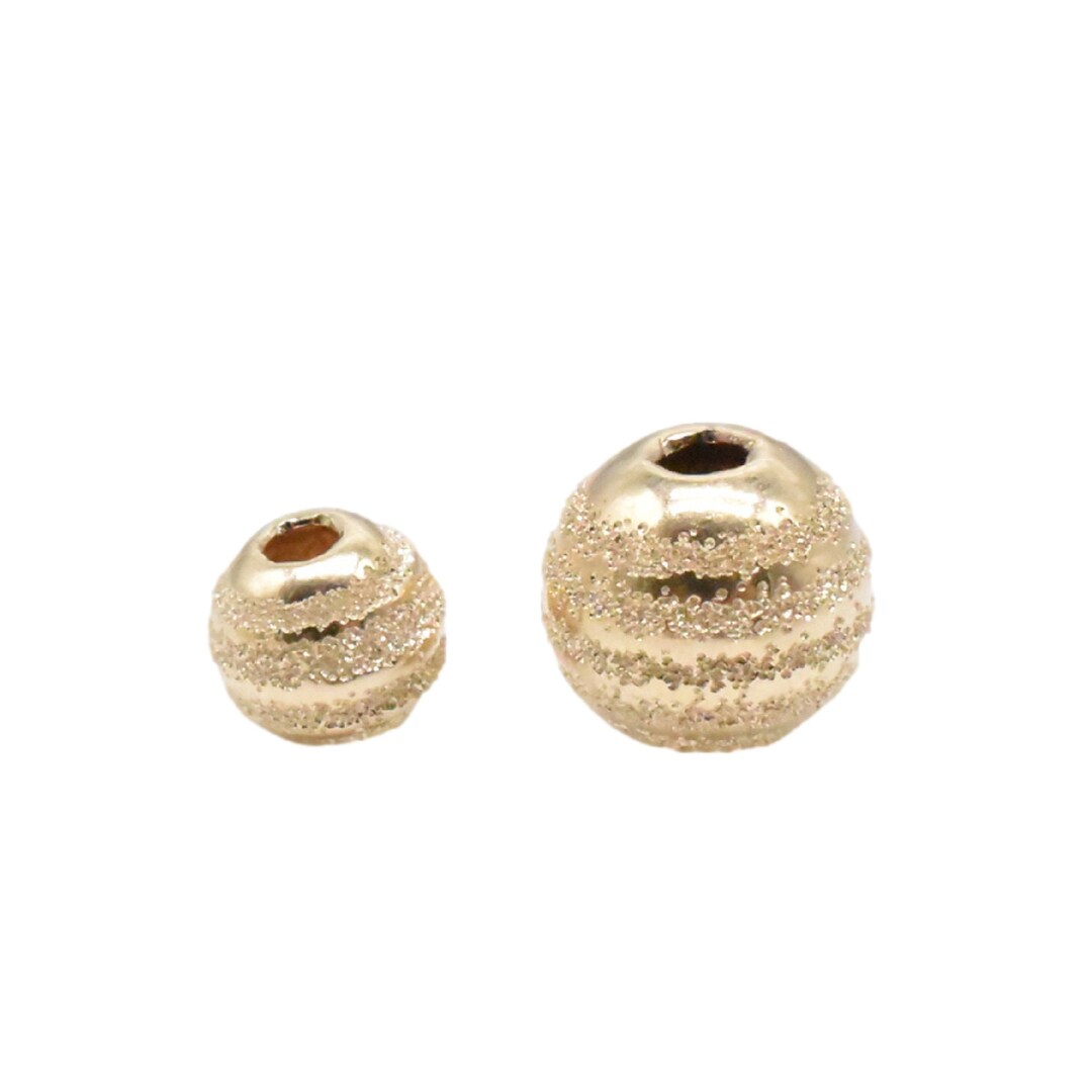 14K Gold Filled Round Ball Bead 6mm 8mm, Gold Filled Round Bead