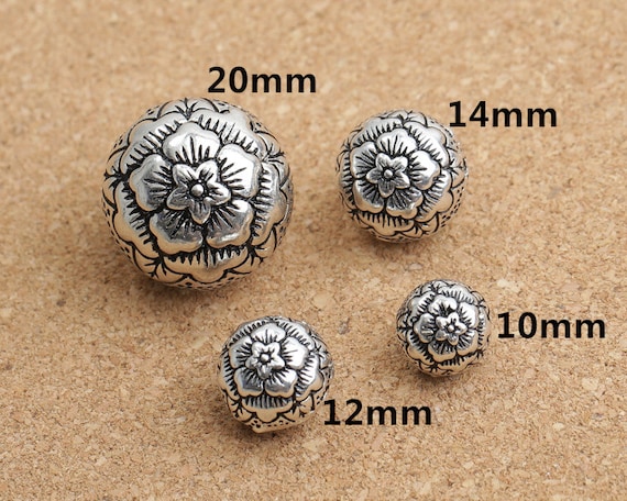 925 Sterling Silver Seamless Round Ball Beads 2mm-22mm, Small or Large Hole  