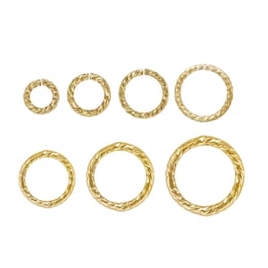 14K Gold Filled Sparkle Biegeringe, Gold Filled offener Biegering, geschlossener Biegering, Gold Filled Schmuckzubehör 1/20 14K