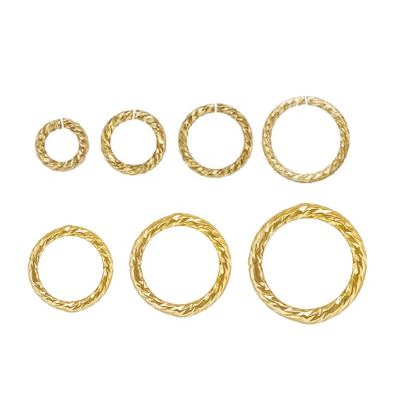 14K Gold Filled Open or Closed Jump Ring for Jewelry Making Wire 0.5mm to  0.76mm