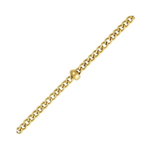 14K Gold Filled Unfinished Satellite Chains, Curb Chain w/ 2mm Bead, Bulk Gold Filled Chain Footage, Length 100cm(3.28 feet), Spacing 15mm