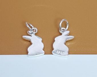 baobei collana coniglietto set di gioielli da donna splendente collana con ciondolo in argento sterling con zirconi cubici e orecchini coniglietto regalo per donne ragazze con portagioie a catena