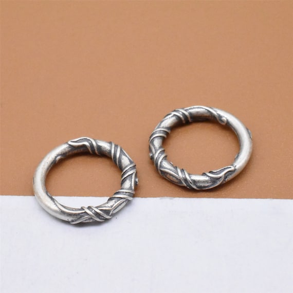 6 Sterling Silver Jump Rings, 925 Silver Closed Jump Ring, Circle Jump  Ring, Wired Jump Ring, Large Hole Spacer Bead for Bracelet Necklace -   Norway