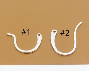 4prs Sterling Silver Ear Wires, Earring Hooks, 925 Silver Ear Wire Hook, Earring Wire, Earring Component for Earring Jewelry Making