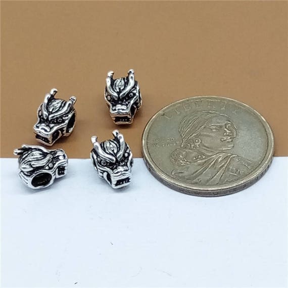50 jolies Tibetan Silver Barrel Spacer beads-Argent Antique