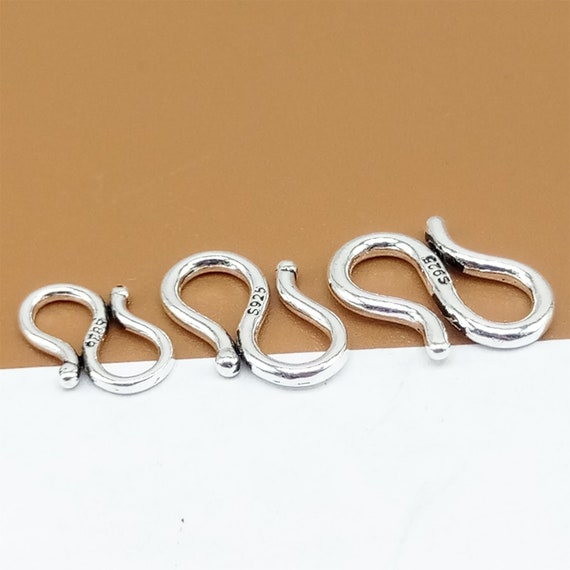 Sterling Silver S Hook Clasp & Bracelet Extension