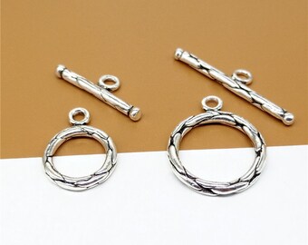 2 Sterling Silver Toggle Clasp 925 Stering Silver Toggle | Etsy