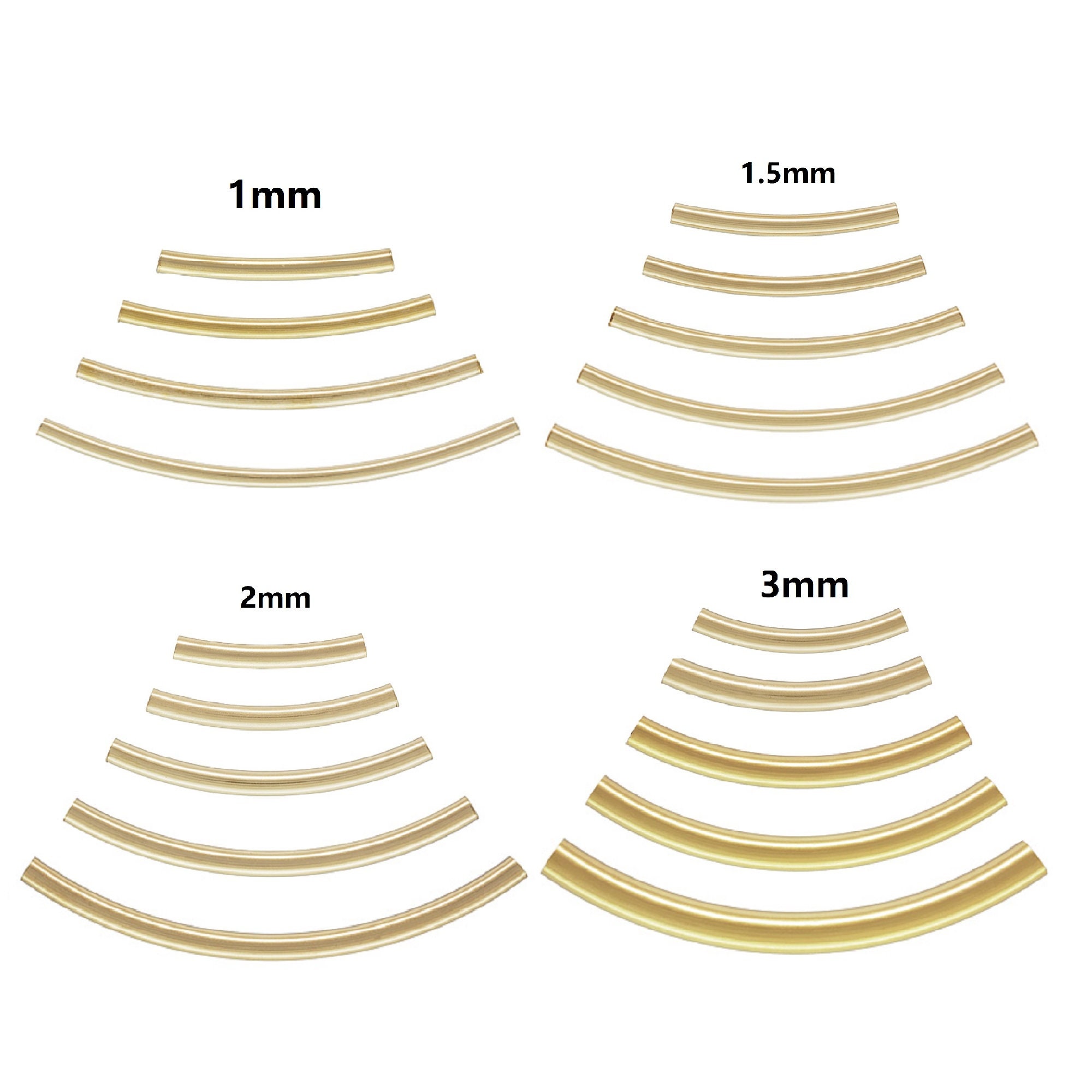 2mm 2.5mm 3mm 4mm 6mm 7mm 10mm 14K Gold Filled Beads Round Spacers B39GF 