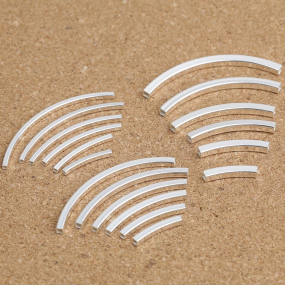 Sterling silver shop noodle beads
