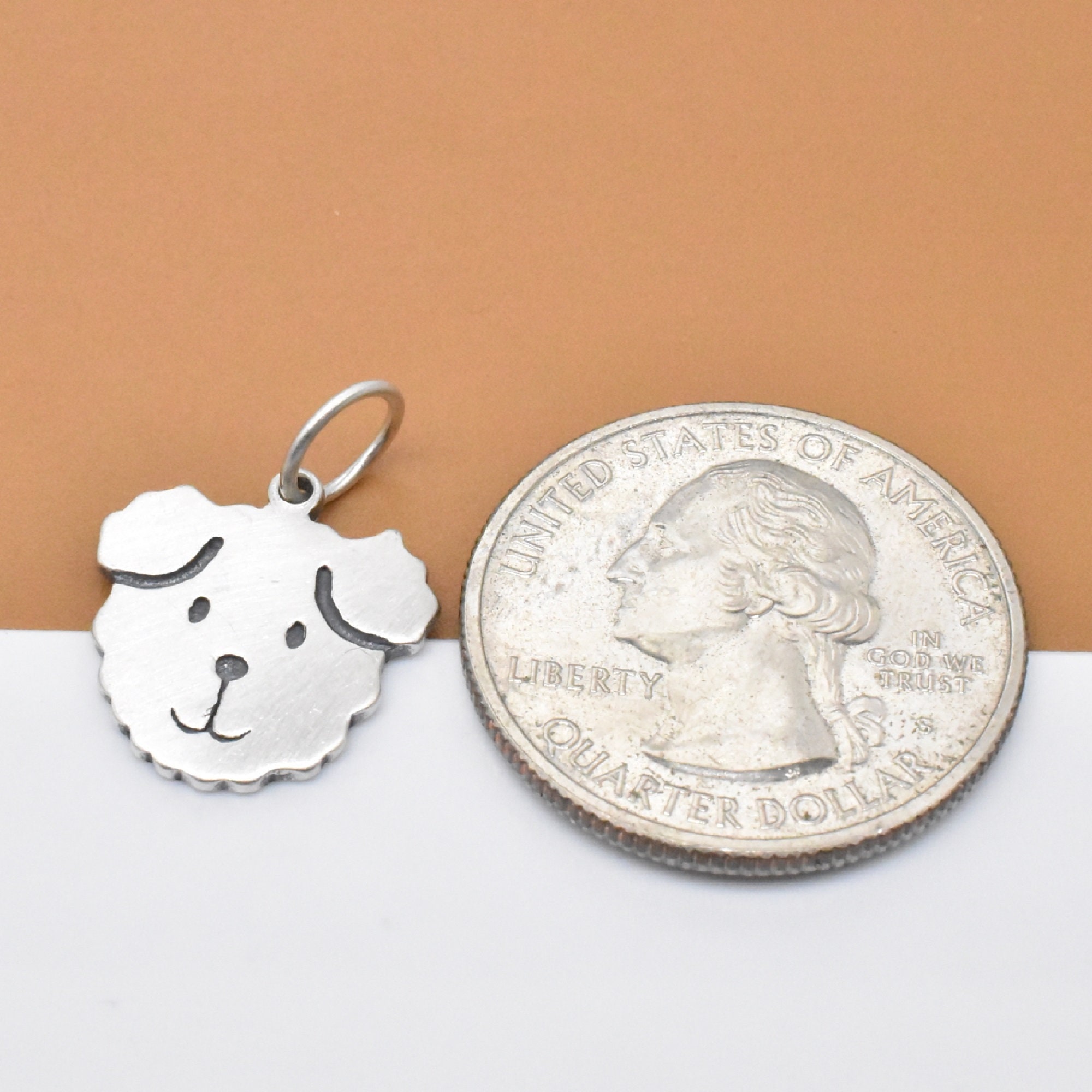 Sterling Silver Dog Charm 925 Silver Dog Charm Dog Pendant Etsy