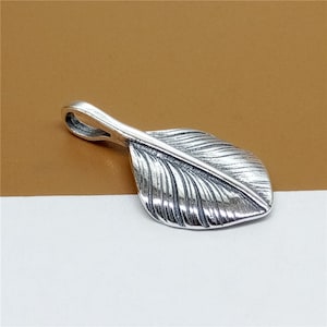 Sterling Silver Feather Charms, Feather Pendants, 925 Silver Feather Charms, Sterling Feather Charms, Vintage Feather Charms