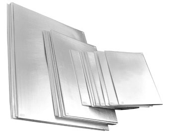 Sterling Silver Slice Blanks, 925 zilveren plaatdraad, platte plaatdraad, dikte 0,1 mm (38ga) tot 1 mm (18ga), breedte 10 mm tot 150 mm, lengte 100 mm