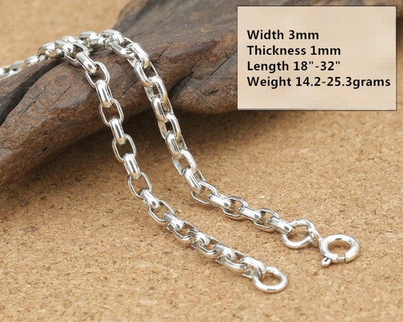 Hand Made Custom Sterling Silver Wallet Chain With Deep Belt Hook by Ober  Metal Works