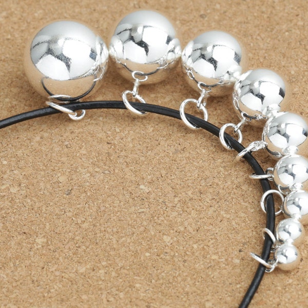 Sterling Silver Hollow Ball Charm, 925 Silver Ball Charm, Round Ball Bead Charm, Small Ball Pendant, Bracelet Necklace Ball Charm 5mm - 24mm