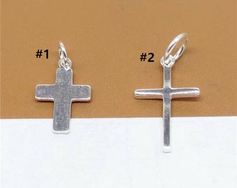 8 Sterling Zilveren Kruis Bedels, 925 Zilveren Kruis Bedels, Jezus Kruis voor Armband Ketting