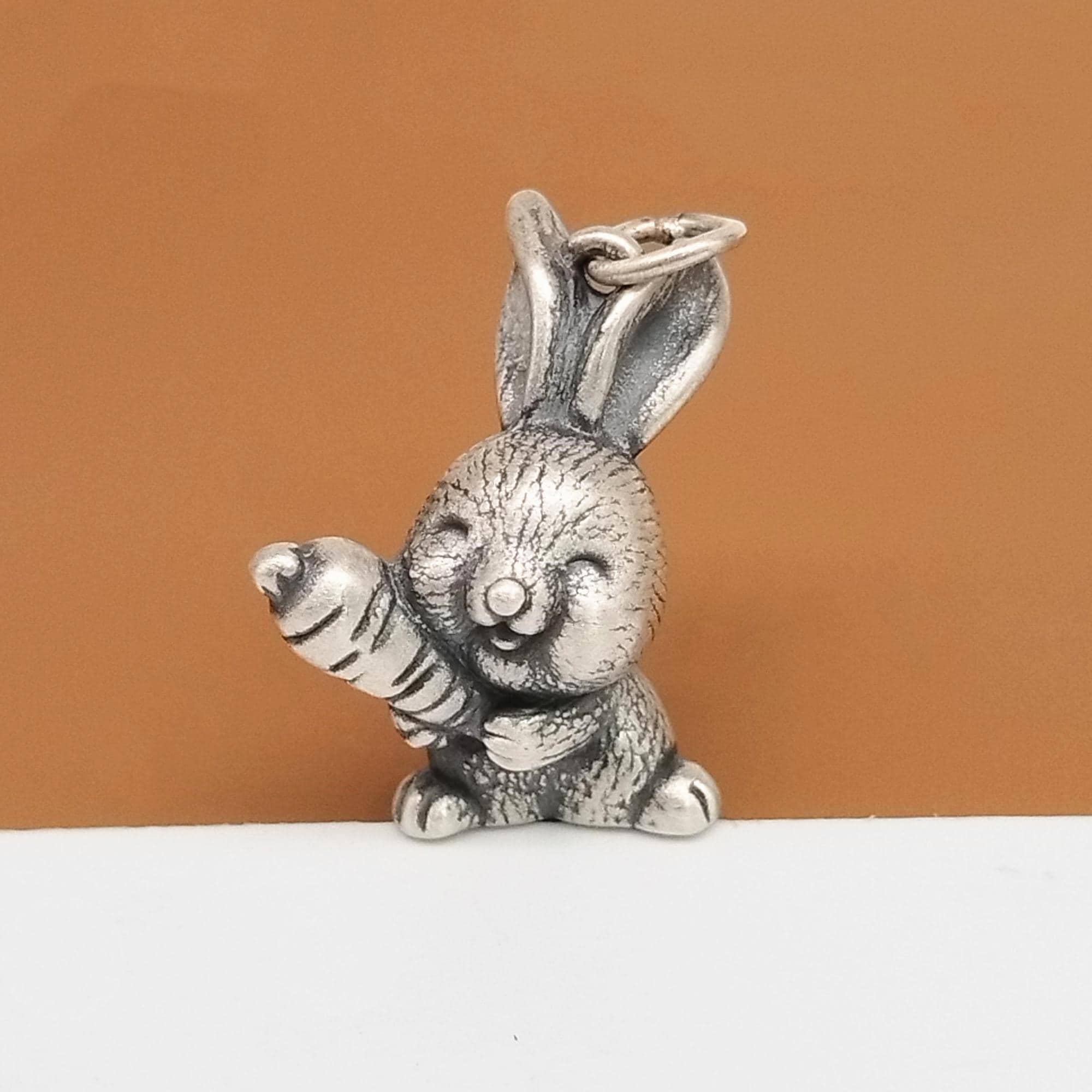 Bunny Gifts For Girls 925 Sterling Silver Rabbit Charm Pendant