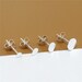 20 Pairs Sterling Silver Earring Posts w/ Flat Back 1.5mm 2mm 3mm 4mm 5mm 6mm 7mm 8mm, 925 Silver Earring Post Ear Stud w/ Stopper, Flat Pad 