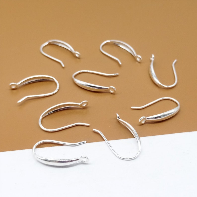 6 Pairs of Sterling Silver Earring Hooks 925 Silver Ear Wire Etsy