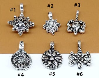 Sterling Silver Counter Charms, 925 Silver Counter Charms, Mala Counter, Bum Counter, Bume Counter, Prayer Counter Buddhism