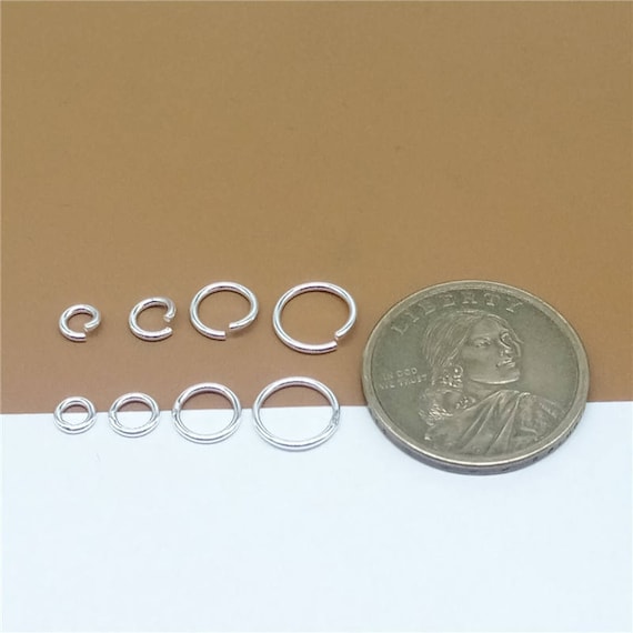 Bulk Sterling Silver Jump Ring, 925 Silver Open Jump Ring, 925 Silver  Closed Jump Ring 4mm 5mm 6mm 8mm 10mm Wire Thickness 1mm18 Gauge -   Finland