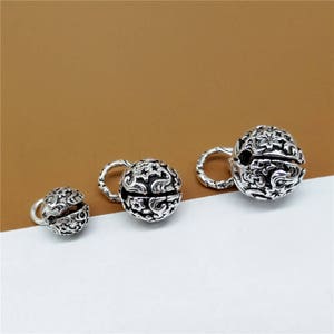 2 Sterling Silver Star Bell, Jingle Bell, Sterling Bell Charm, Sterling Bell Pendant, 925 Silver Bell Charm 8mm 10mm 12mm